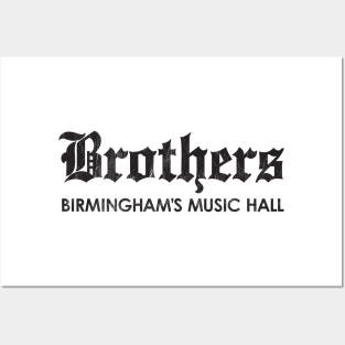 Brothers Music Hall - black Posters and Art